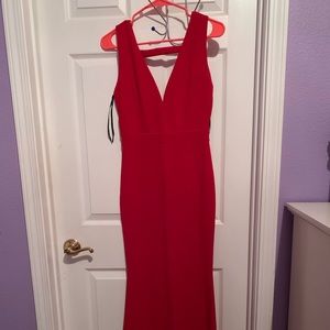 Windsor Miriam Lady in Red Dress- Floor Length